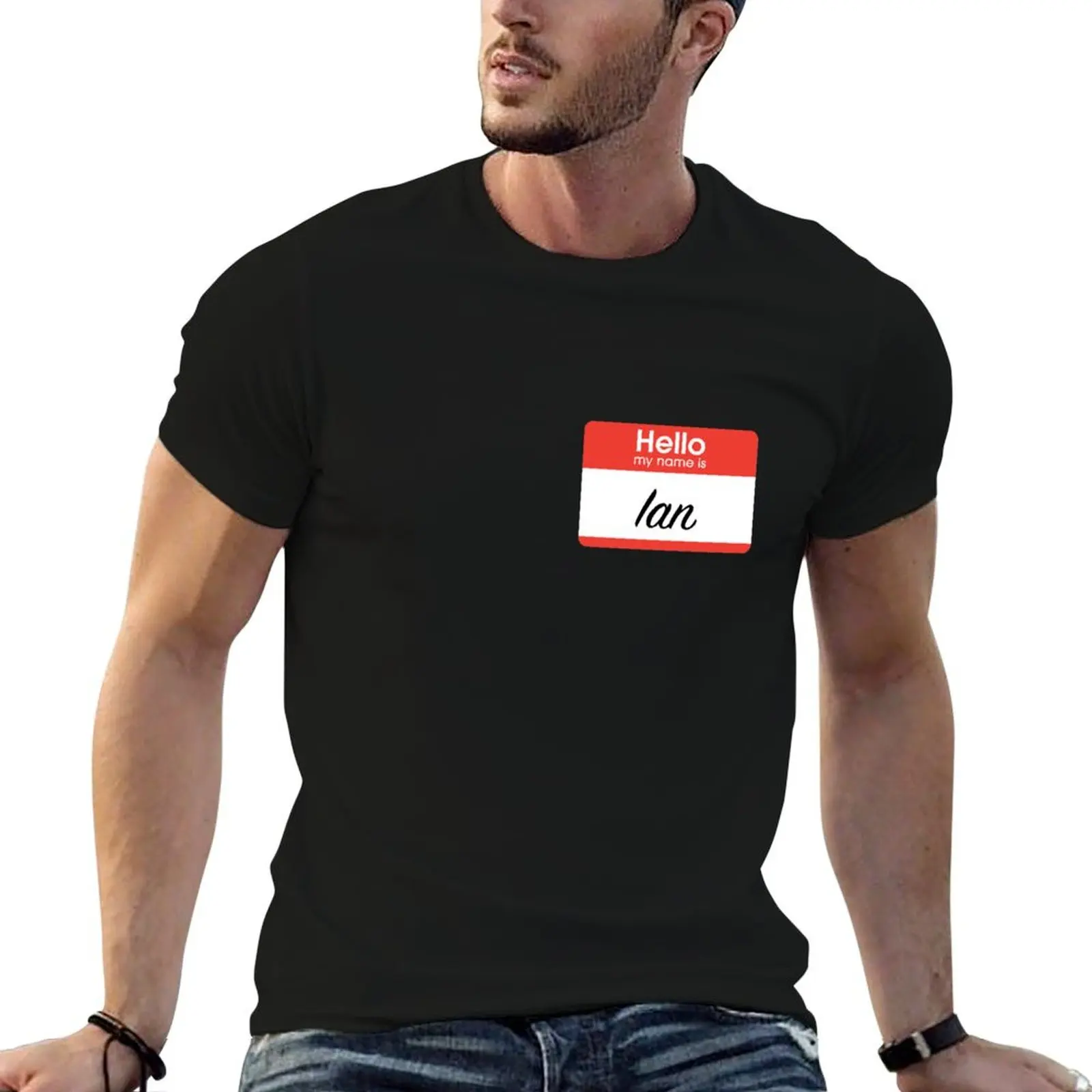 

Hello My Name Is Ian T-Shirt oversized t shirt shirts graphic summer clothes Short sleeve tee men