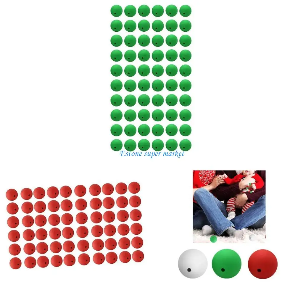 

090b 60pcs 15 -мм силиконовые шарики Обваленные круглые силиконовые шарики для брелок для брелок.