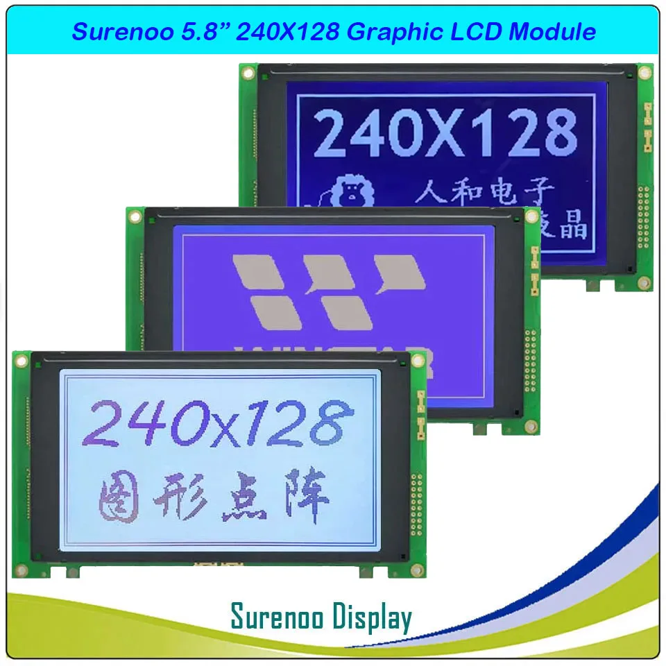 Oryginalny zamiennik WinStar WG 240128 A TLX-1741-C3M NHD- 240128 WG-ATFH-VZ 240128   240*128 Panel wyświetlacza graficznego modułu LCD