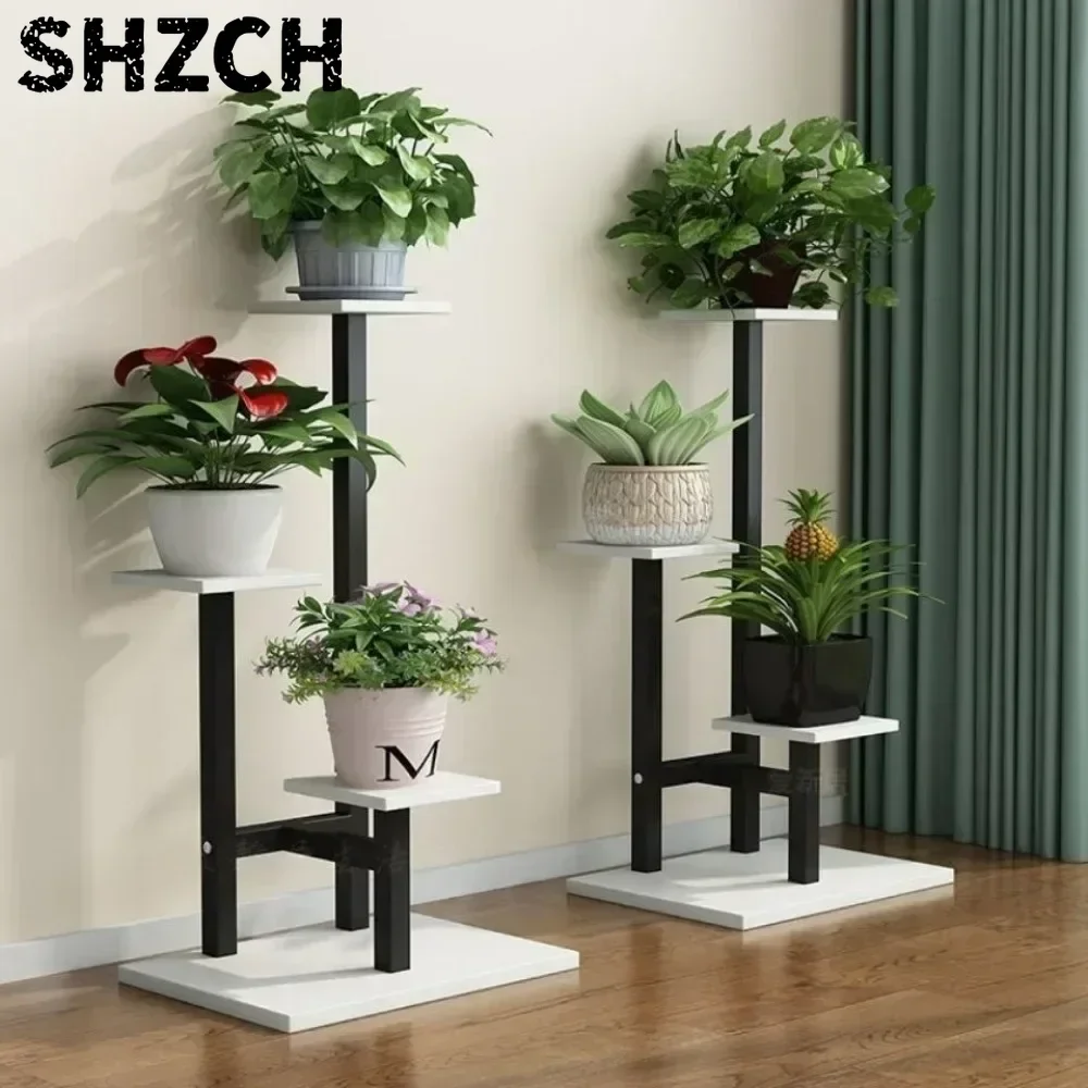 Plant Stand Household Plant Shelves Environment protection Flower Pot Holder Multi-storey Plant Rack Shelves Indoor Stand