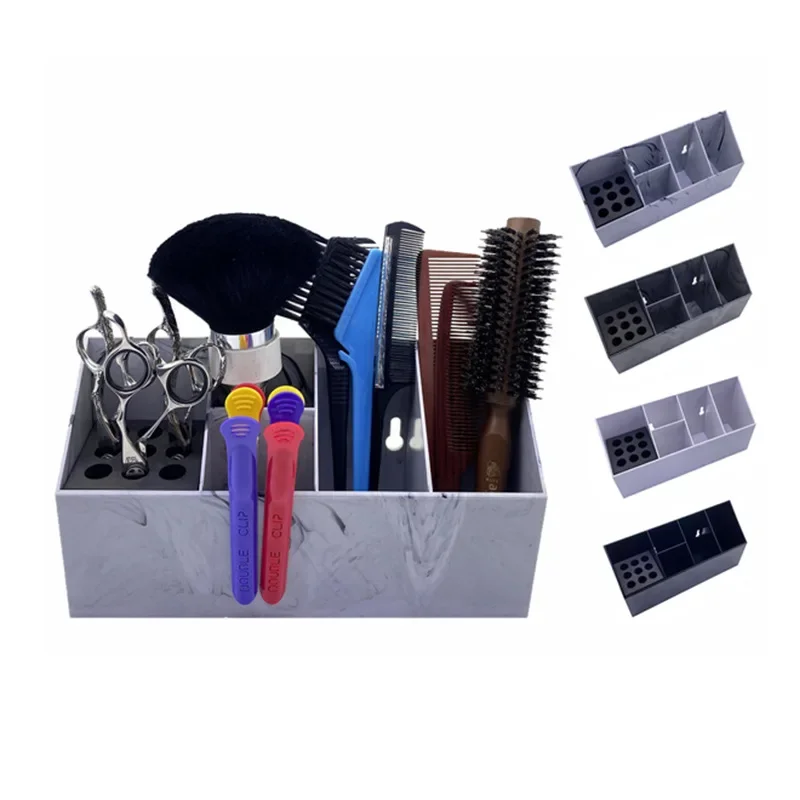 

Hairdressing Tool Storage Box Scissors Comb Rack Hairdressing Styling Tools Box Barber Shop Storage Holder Cosmetic Organizer