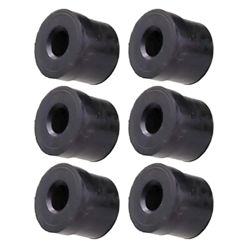 

6pcs Trombone Water Key Rubber End Covers Black Replacement Accessories Noise Reduction Durable Protection Musical Instruments