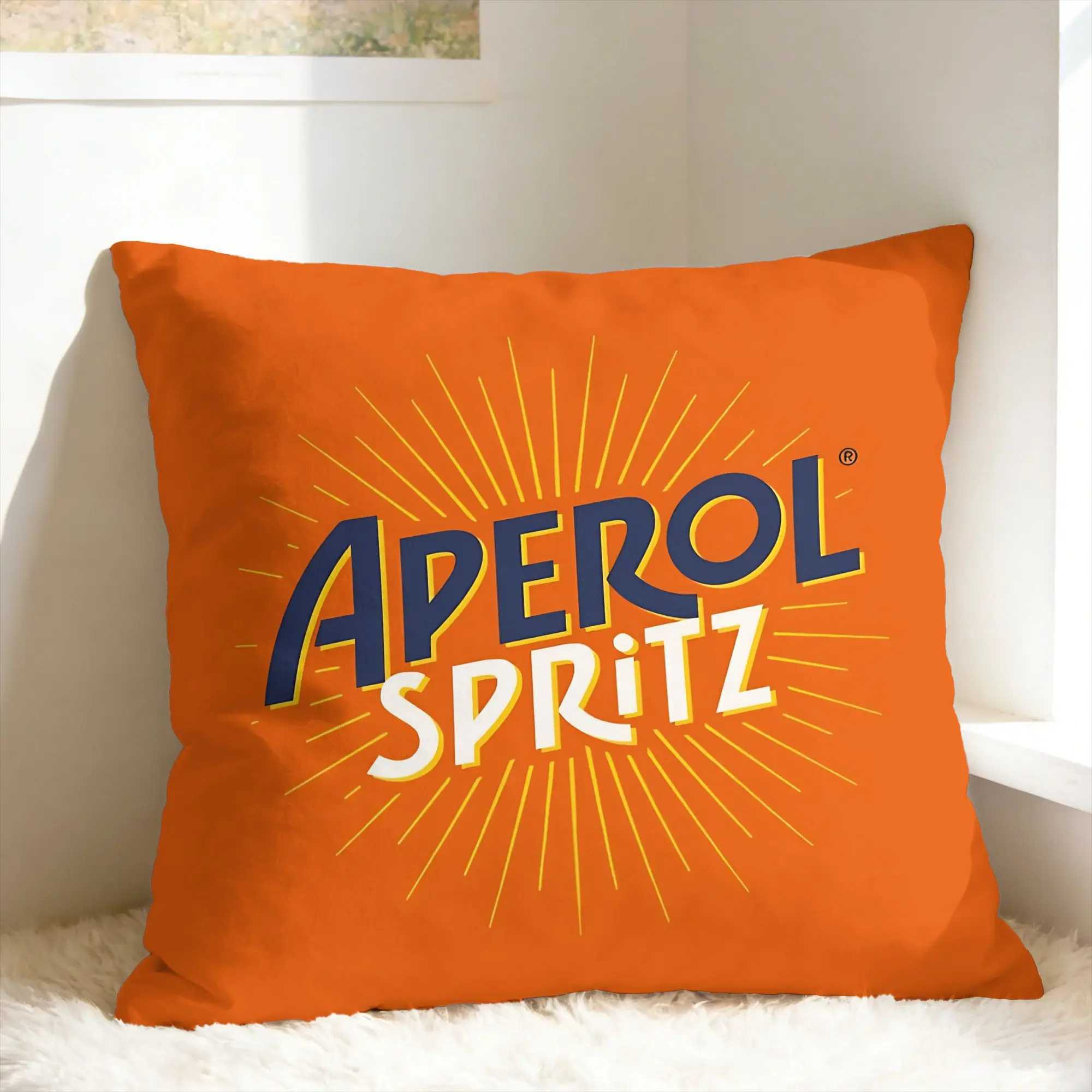 Aperols Spritz Pillow Case  Soft Pillow Cover Novelty Pillowcases For Sofa Home Decor