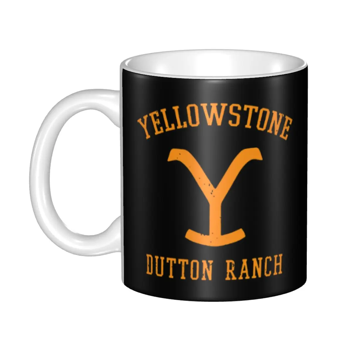 Dutton Ranch Yellowstone Logo Coffee Mug DIY Custom Ceramic Mug Creative Gift