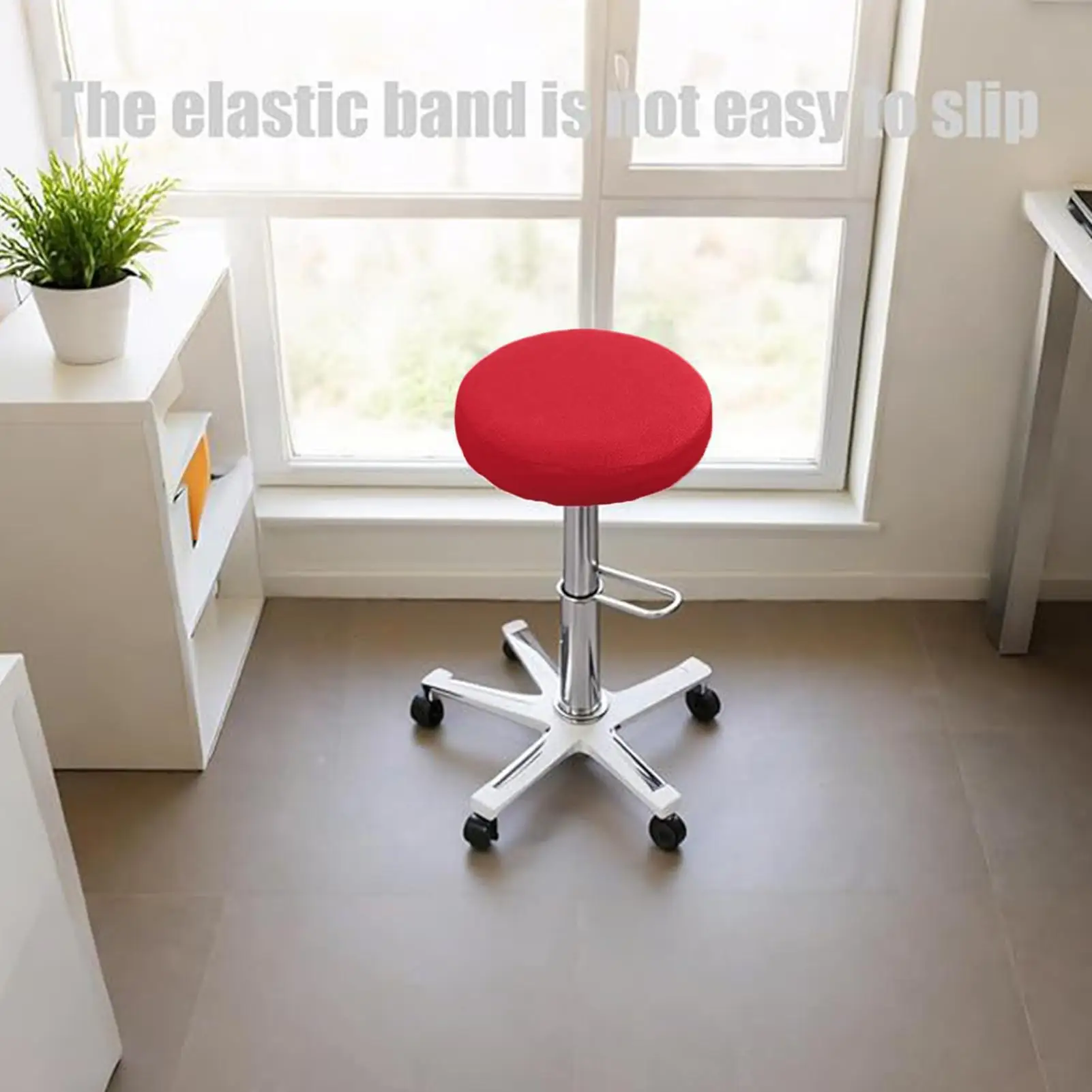 غطاء البراز 3 قطع قابل للغسل منصات مرنة عالية بار البراز وسائد مستديرة للمنزل فندق مكافحة المطبخ كرسي طويل الساق قطر 11-14