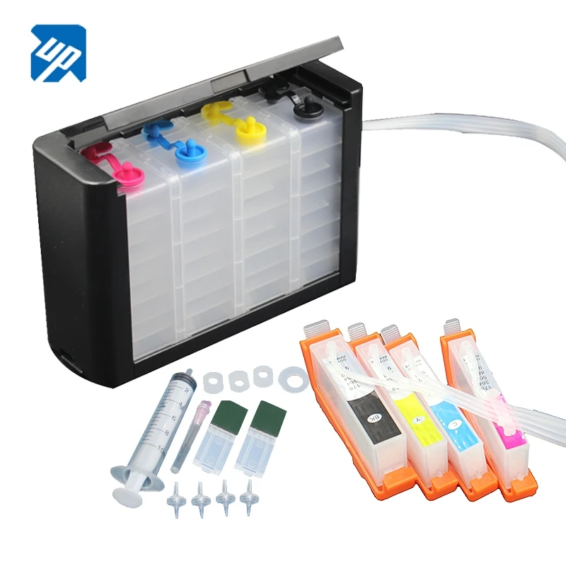 نظام حبر UP CISS متوافق مع HP178 178xl لـ HP Photosmart 5510 5515 6510 7510 B109a B109n B110a B111a مع رقائق #1