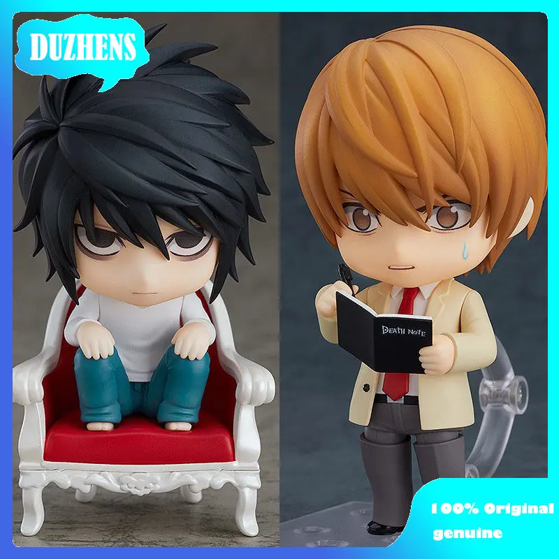 Good smile Original:DEATH NOTE L Lawliet Light Yagami Q version figma PVC Action Figure Anime Figure collectible Model Toys