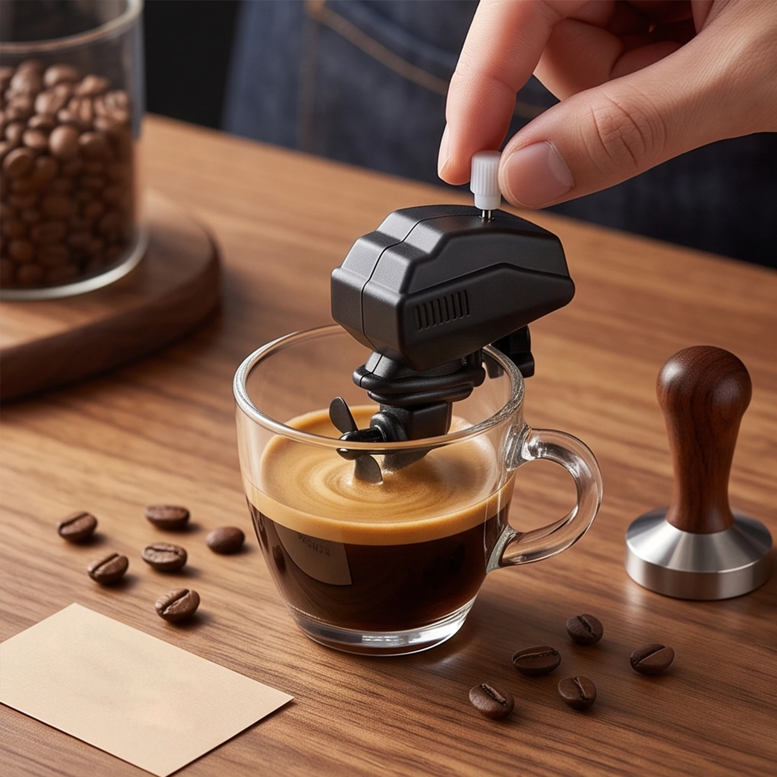 10 Pcs Wind Up Outboard Motor Coffee Mixer Mini Drink Stirrer Gadget Small Electric Drink Mixing Gadget for Home Office