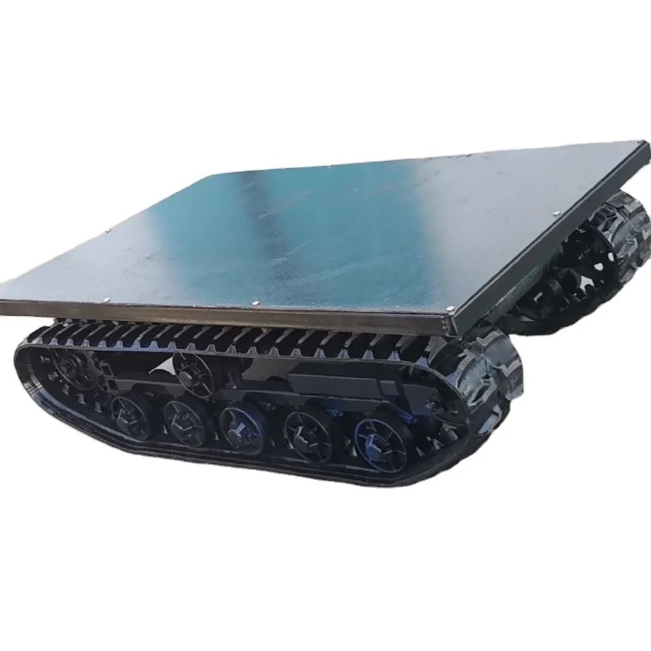 Electric remote control underwater crawler robot chassis rubber crawler chassis platform transporter