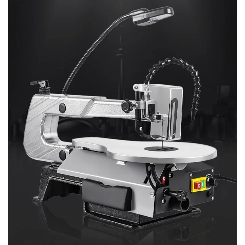 16 Inch Variable Speed Scroll Saw with Work Light Adjustable Table Top Angle Easy-Access Blade Changes Includes Sawblades