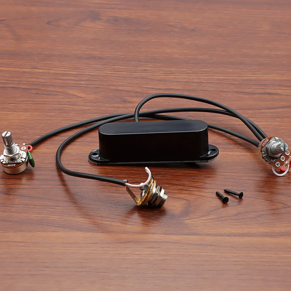 

Black Guitar Pickup Acoustic Electric Metal Plastic Durable Instrument Replacement Part Clear Sound Accessory Guitar Pickup