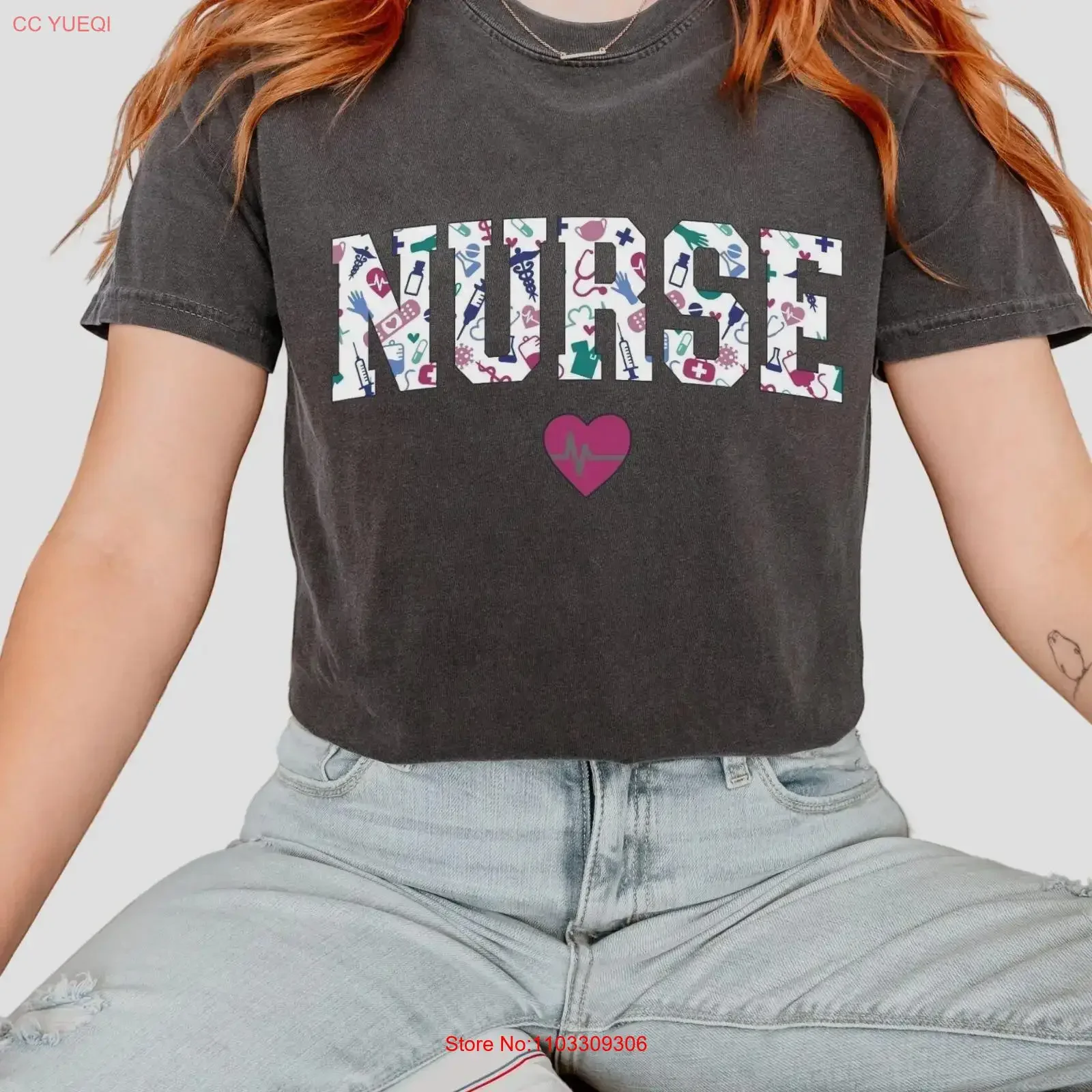 Krankenschwester-T-Shirt für registrierte Notaufnahmepraktikerinnen, Absolventinnen der Krankenpflegeschule, Nicu PEDS, Vintage-Waschtop für den Alltag, stilvoll und lässig