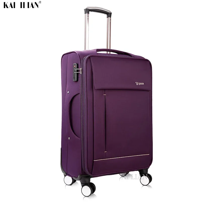 20''28''Oxford Vali Spinner Bánh Xe Cabin Đựng Hành Lý Vali Nam Du Lịch Cán Hành Lý Túi Xe Đẩy Vali Túi Lớn