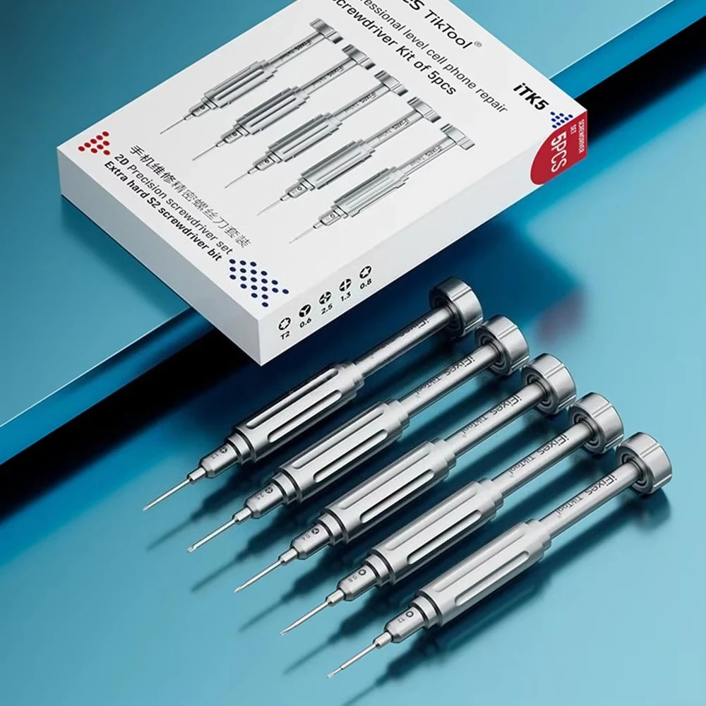 Hard S2 Bit Built-in Strong Magnetic Field for IPhone Tablet IPad Repair IFixes Tiktool ITK5 Mini Precision Screwdriver Set