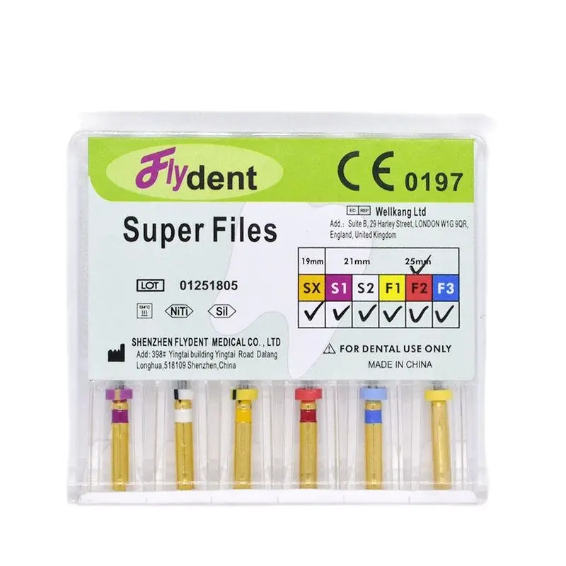 Dental Instrument Super Files Root Canal Universeral Engine Use Rotary Files Endondontic Root Canal NITI Dentist Tool