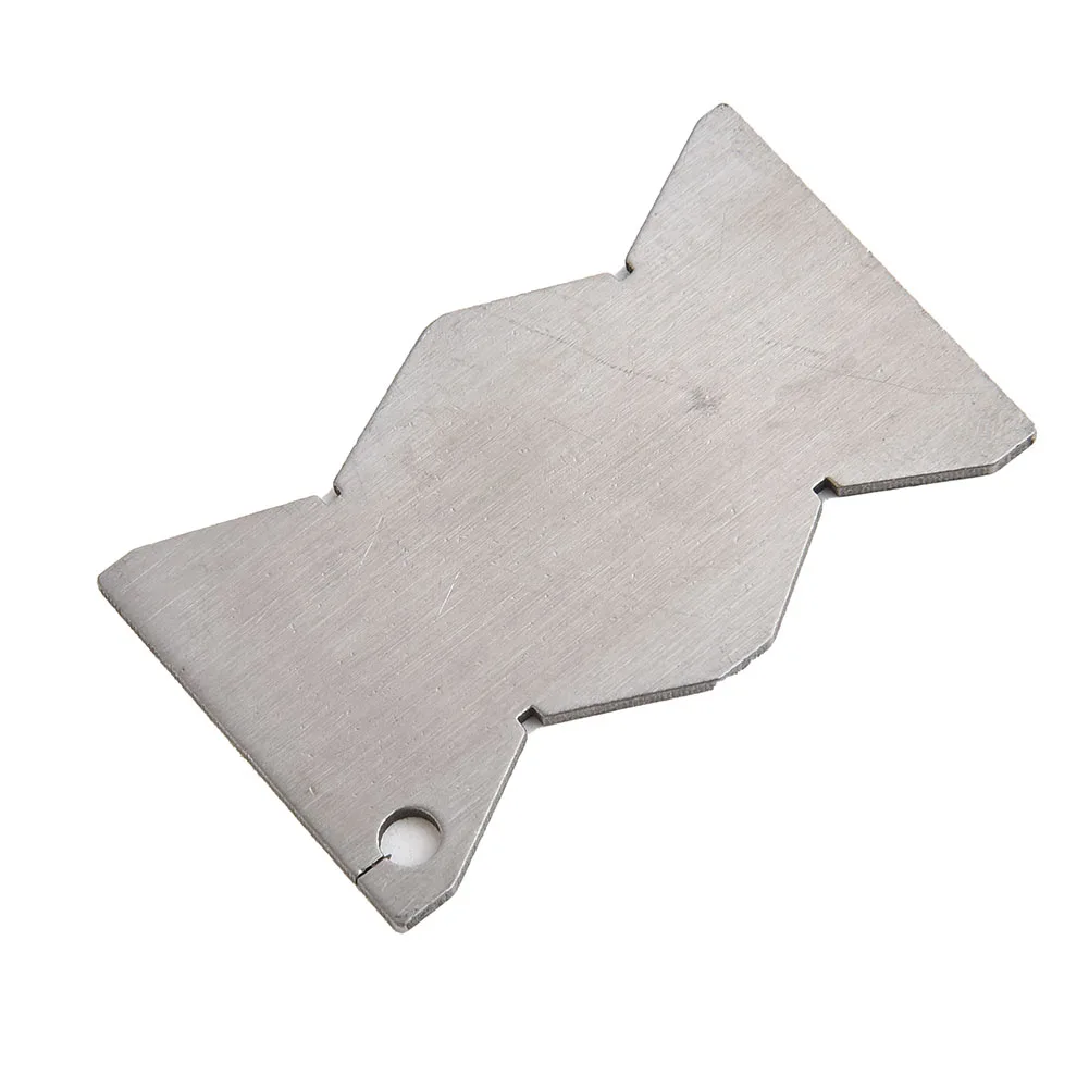 Stainless Steel Thread Cutting Gauge Angle Measuring Tool For Lathe Metalworking Inspection Gages With Nickel Plated Finish