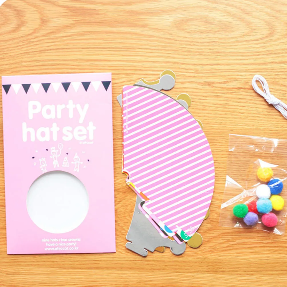 11Pcs Cake Birthday Party Hats Colorful Polka Dots Love Heart Crown One Size Fits Most Supplies Cake Hat