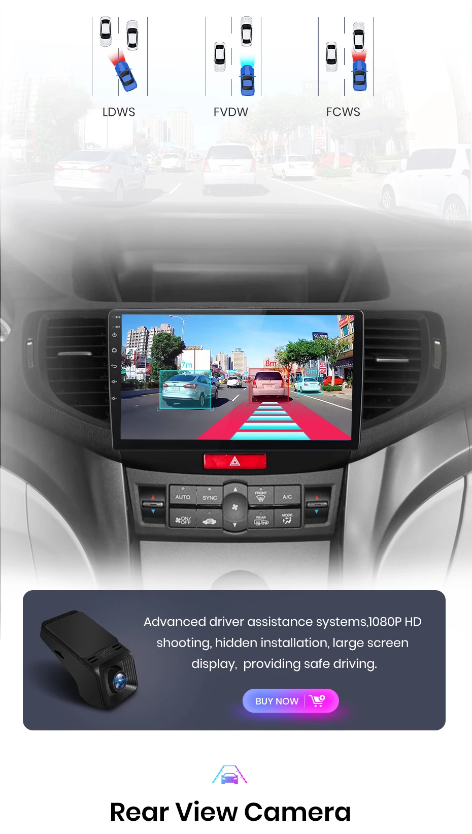 Junsun Kabelloses Carplay Android Auto Autoradio für Honda Accord 8 2008-2012 GPS Intelligente Systeme Stereo Multimedia Autoradio – Detail 16