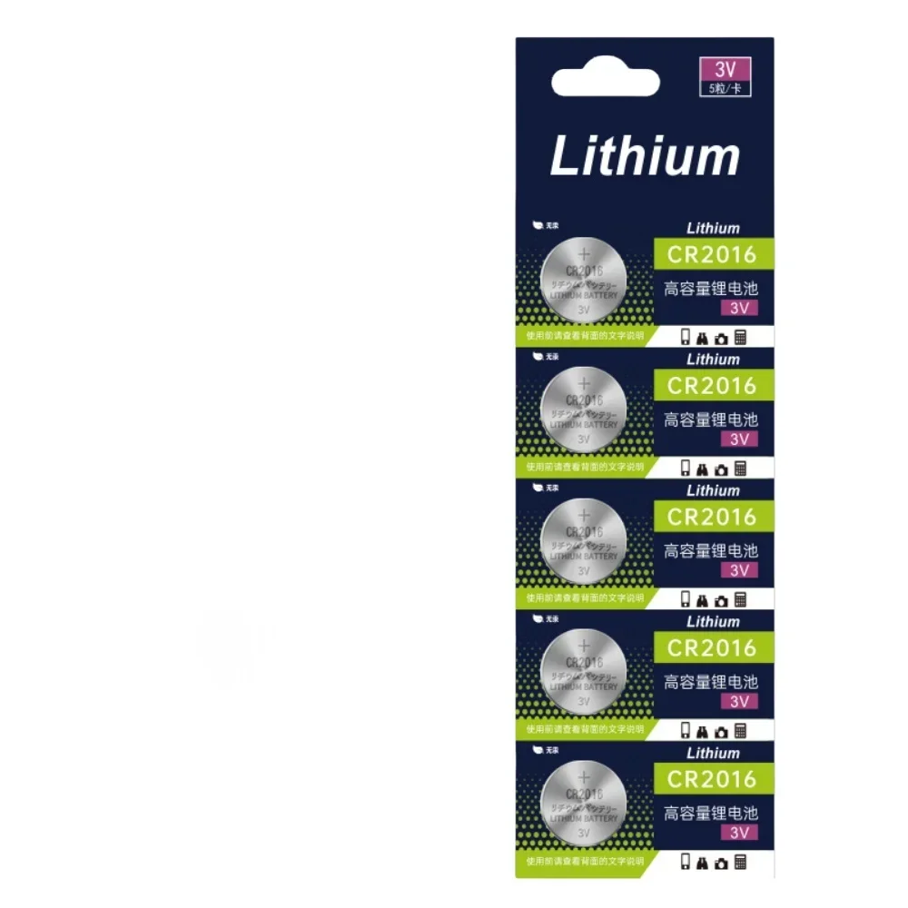 CR2016 3V Lithium Coin Cell Battery DL2016 BR2016 LM2016 Button Batteries for Watch Clock Toys Remote 5-50PCS