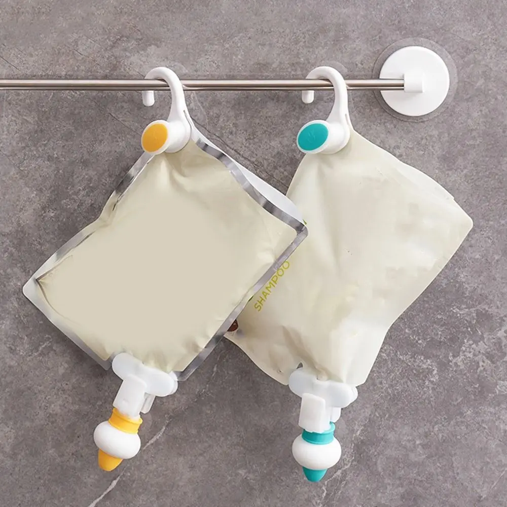 

Silicone Bagged Liquid Control Squeezer Japanese Style Upside Down Hanging Liquid Guide Pump with Hook Leak-Proof