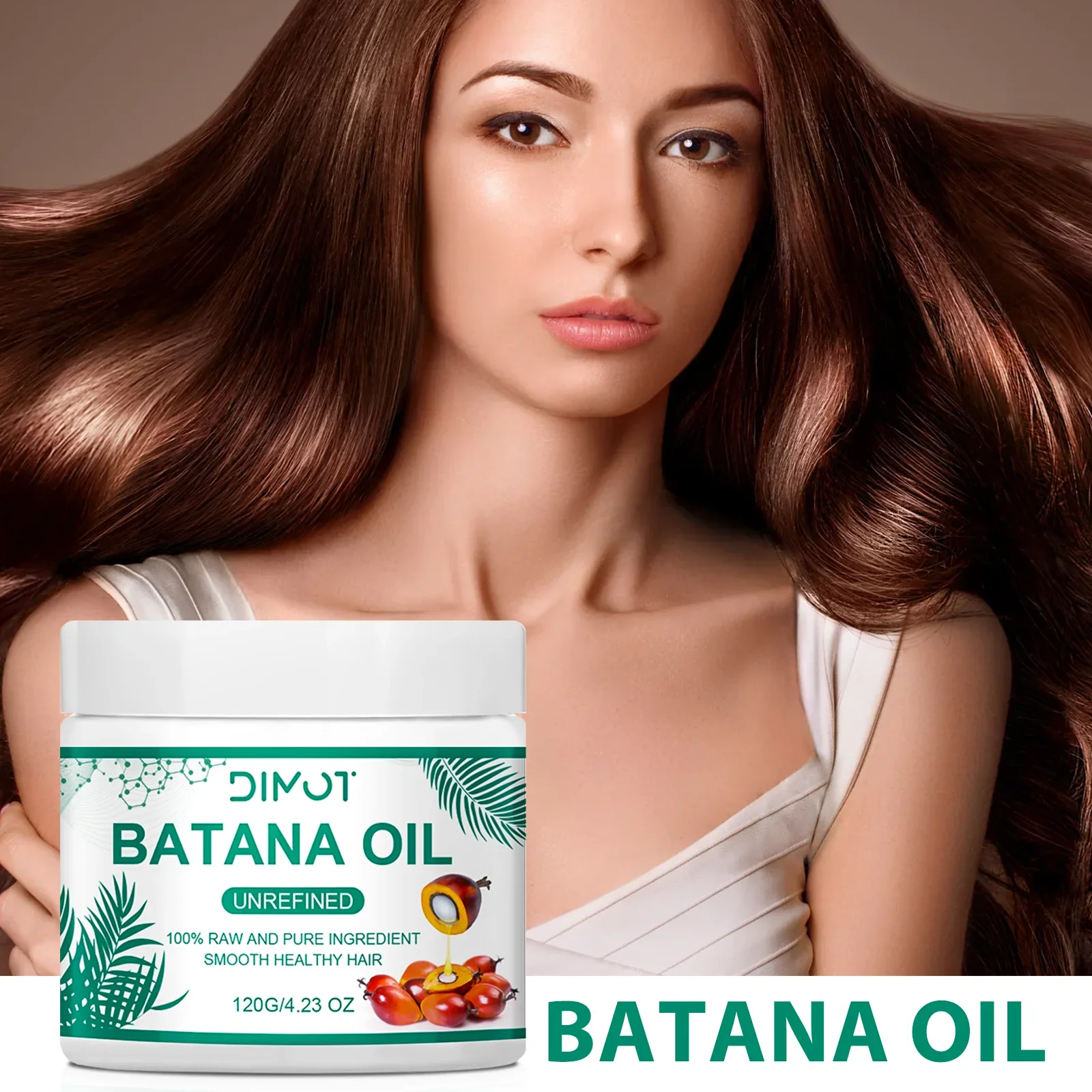 

100% Hair Mask Batana Oil Natural Treatment Nourish Reduce Hair Growth Oil Pure Organic Hair Loss Anti-Breakage Hair Products