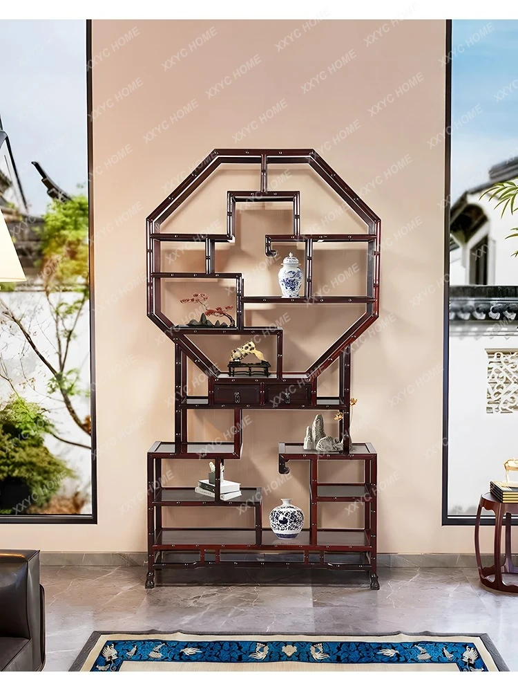 Chinese Simple Retro Ornaments Teapot Stand Chinese Design Storage Rack