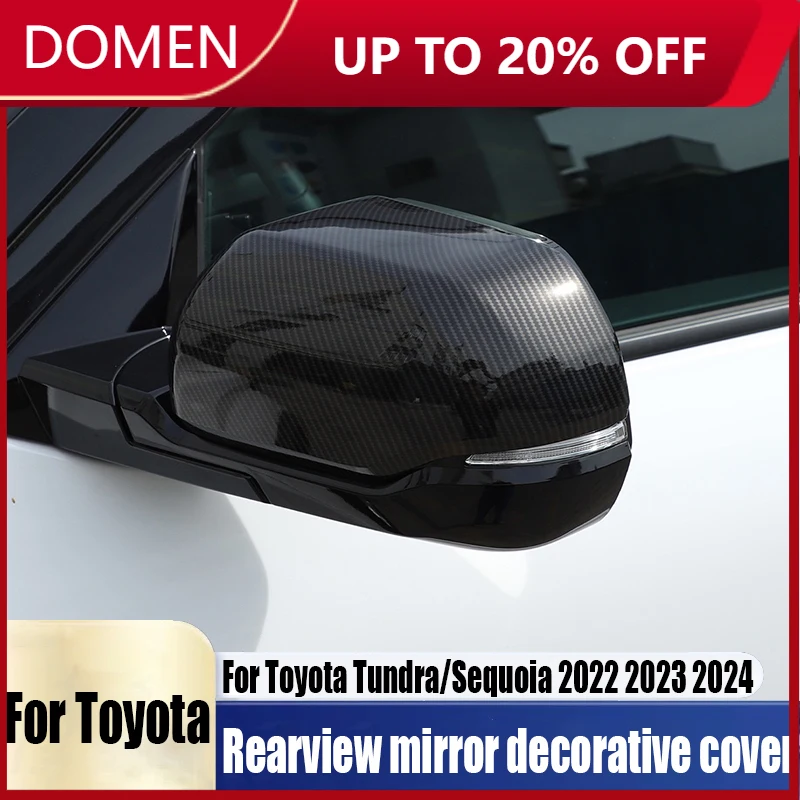 

Для Toyota Tundra/Sequoia 2022 2023 2024, защитный чехол для зеркала заднего вида, товары для наружного украшения автомобиля, материал ABS