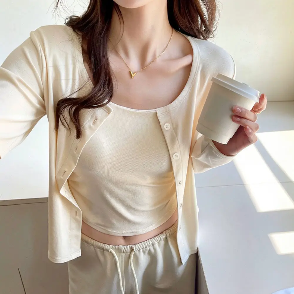 Womens Modal Sun Protection Cardigan Thin Summer Coat Casual Long Sleeve Button Up Airy Soft Breathable Outwear