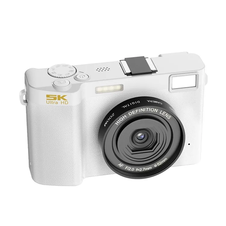 Dual-lens 5K 18X Digital Mini SLR Camera DIS AF Beauty Filters Support WiFi Fast Transfer and Remote Control