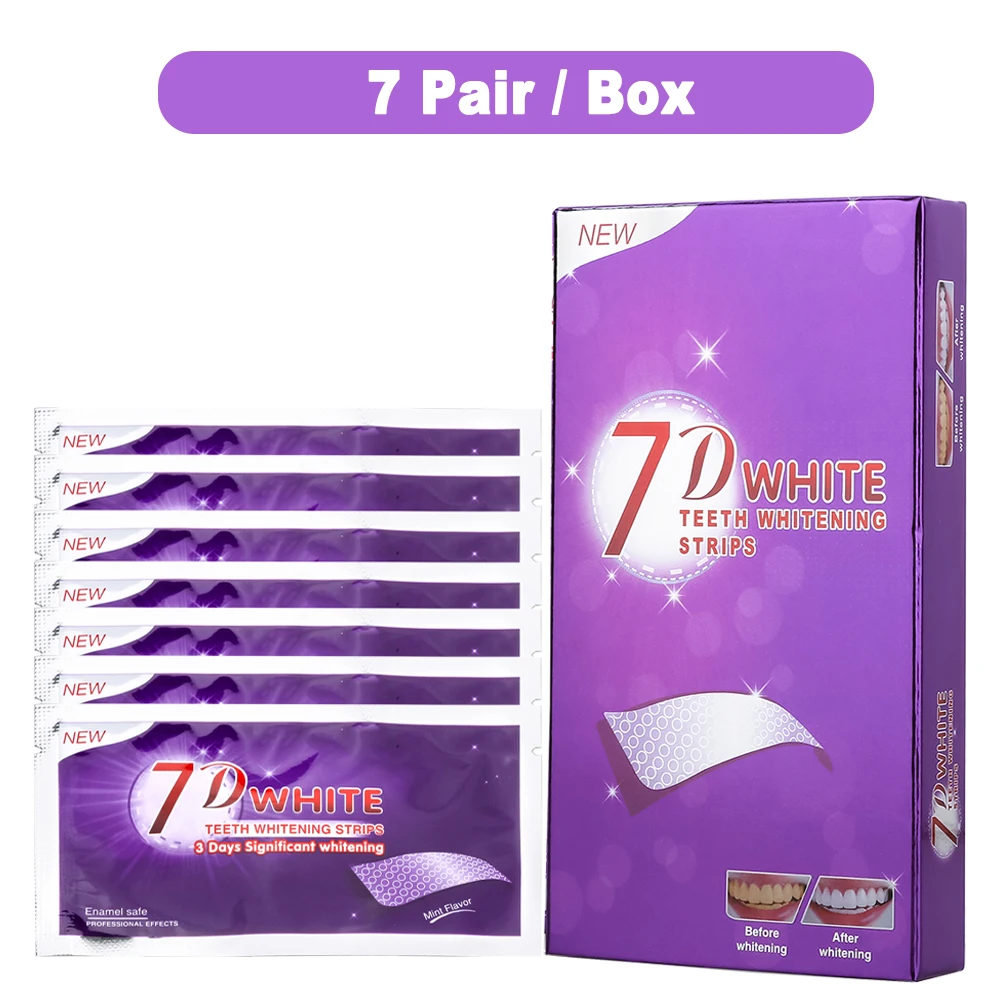 Paarse Tanden Whitening Strip Geen Gevoelige Tanden Bleken Strip Kleur Corrector Instant Tanden Schone Strip, Thuis Tanden Witter