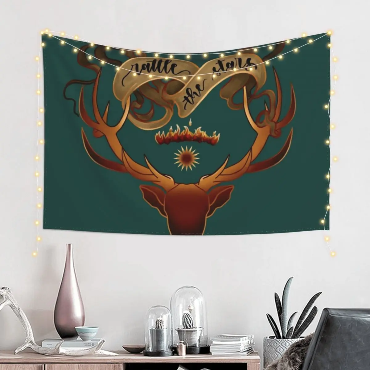 

Rattle the stars - Throne of Glass Tapestry Bed Room Decoration Room Decor Cute Art Mural Wall Decorations Tapestry