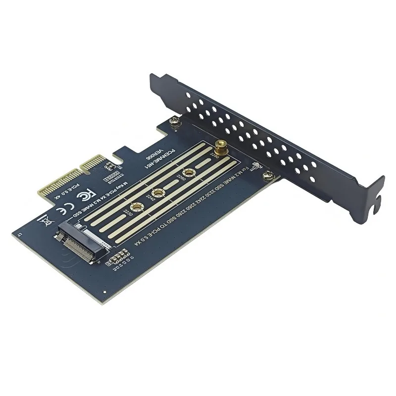 PCENVME-N51 PCIe 5.0 X4 To M.2 Key-M NVMe SSD Expansion Card Support 2280 2260 2242 2230 Storage Adapter Board