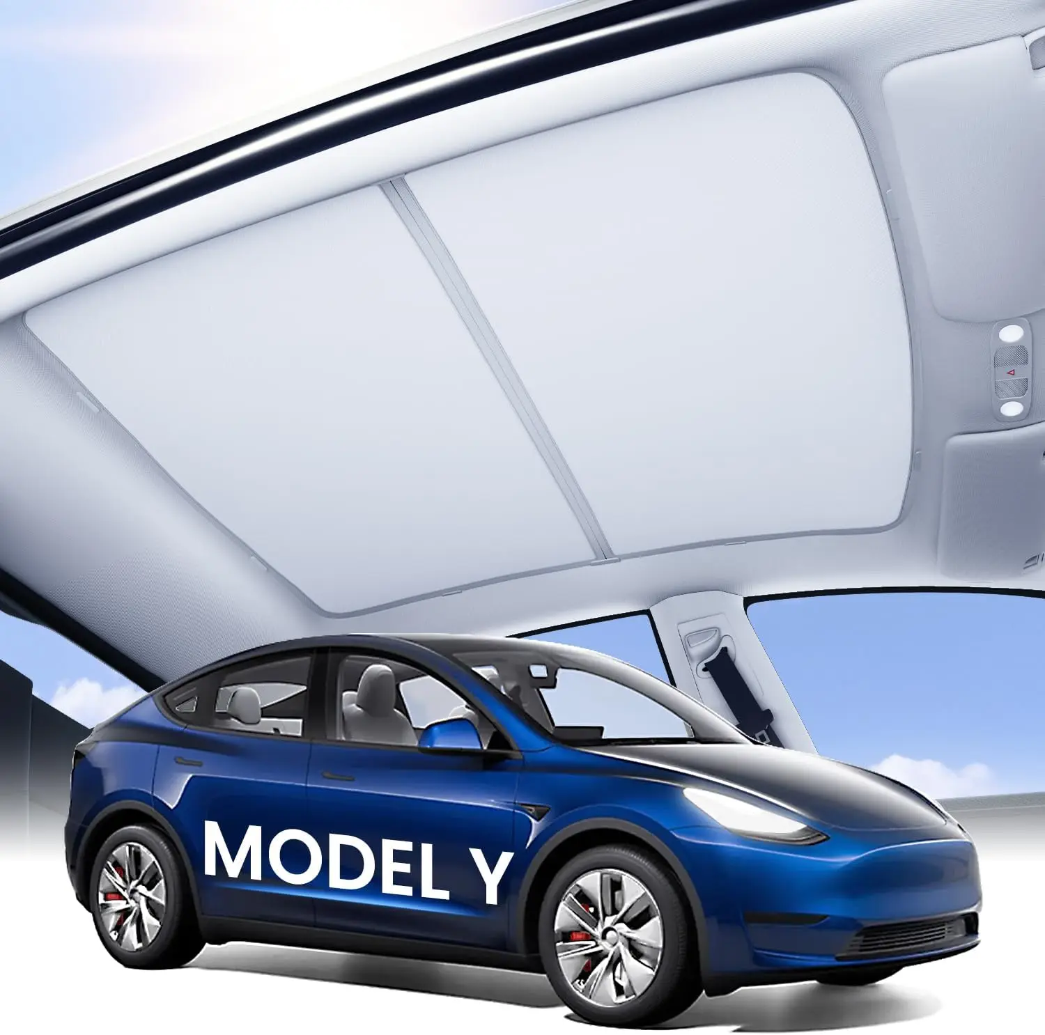 

Солнцезащитный козырек для Tesla Model Y: Технология охлаждения 2025 года, УФ-отражающий, магнитный, складной, для моделей 2020-2025 годов