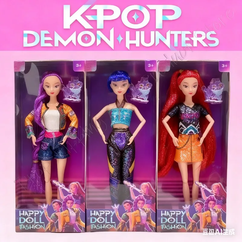 تصميم مثالي جديد شيطان الصيادين K-Pop دمية الفينيل لعبة رومي ميرا زوي شخصيات متعددة الحلي العصرية للهدايا #5