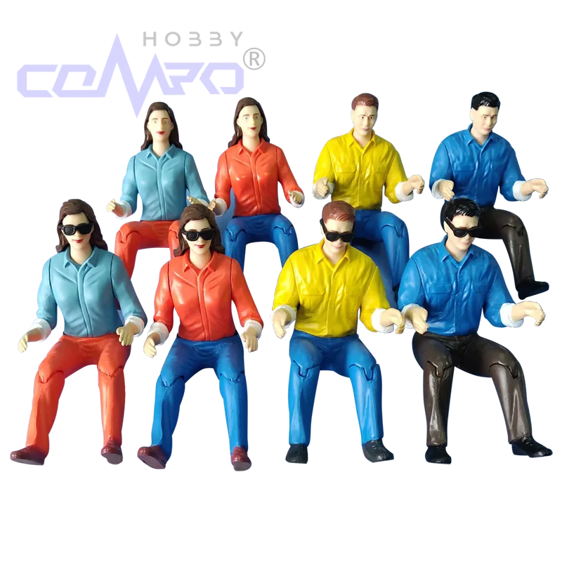 1Pc Color Random Male/Female With/Without Sunglasses Truck Driver For RC Plane Car Truck Boat Hobby Toy Model Pilot Figure
