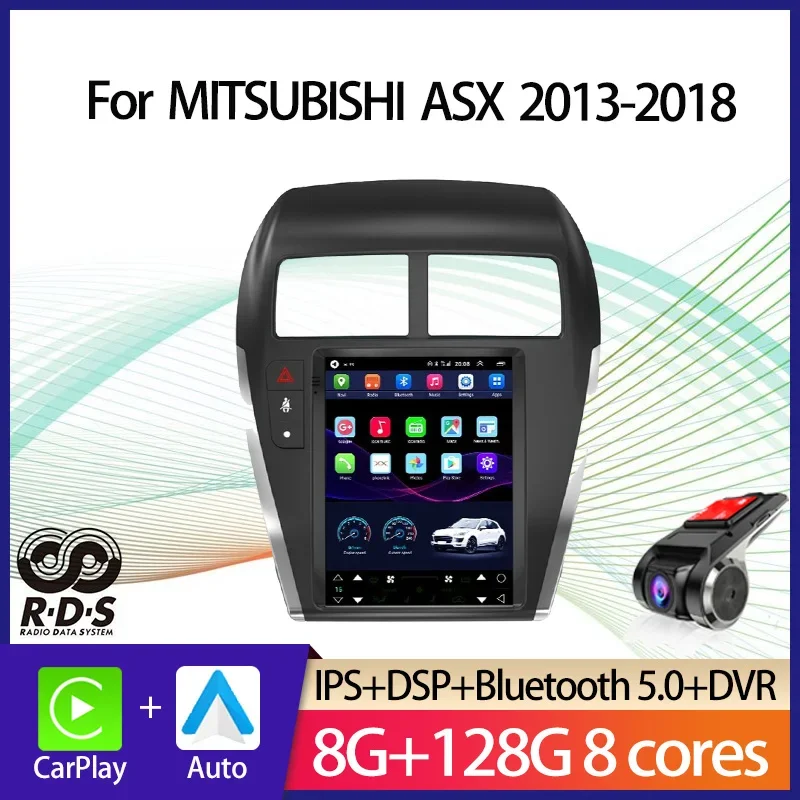 

Автомобильный GPS-навигатор в стиле Android Tesla для MITSUBISHI ASX 2013-2018, авторадио, стерео мультимедийный плеер с зеркалом BT WiFi
