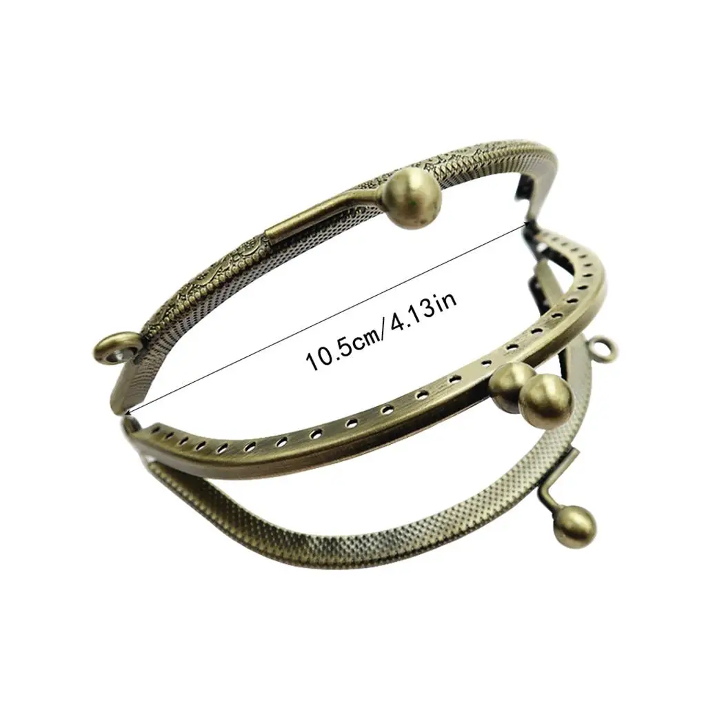 

Metal Purse Clasp Coin Purse Making for Leather ( 4.13inch )