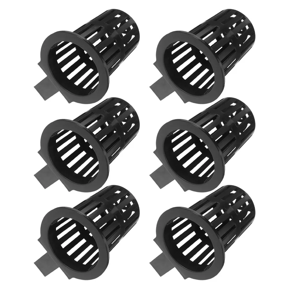 

6Pcs Hydroponic Mesh Pot Wall-Mounted Plant Holder for Fish Tank Aquarium Decoration Vertical Gardening Aquatic Plants Net