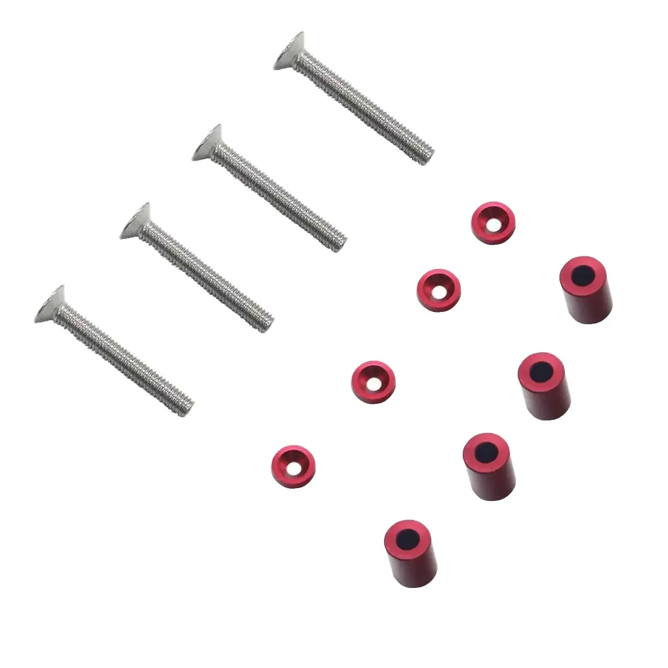 

Hood Spacer Riser,Aluminum Alloy Engine Hood Ventilation Spacer Riser Kit for 6mm Turbo Motor 4 Colors Available