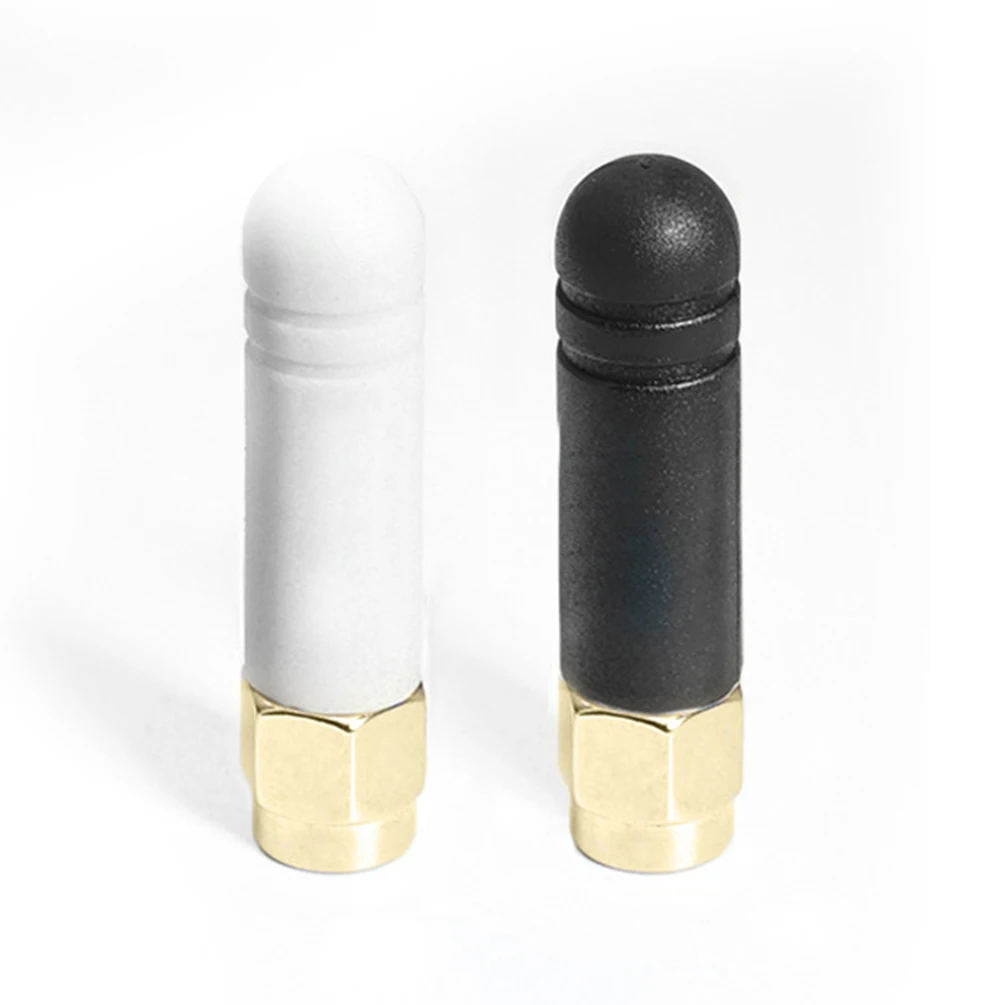 2PCS 2.4G 3CM Mini WIFI Antenna SMA Male Connector Rubber Sleeve Short Antenna Bluetooth Signal Booster for Router Wireless