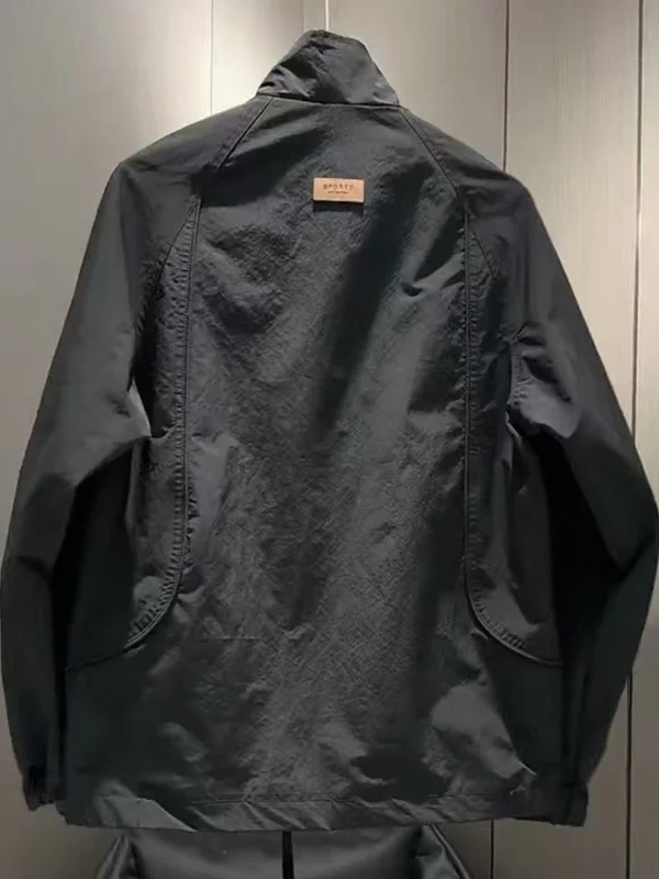 

Men's Faionable Loose Fit Windproof Jaet Stand Collar Spring Autumn New Sle Casual Comfortable Polyester Fiber Coat