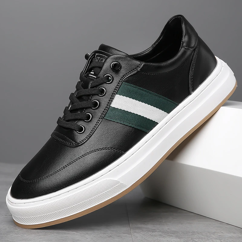 

2025 Men's New Black Vintage Sneakers - Retro Trendy, Lightweight & Versatile for Casual & Sporty Wear