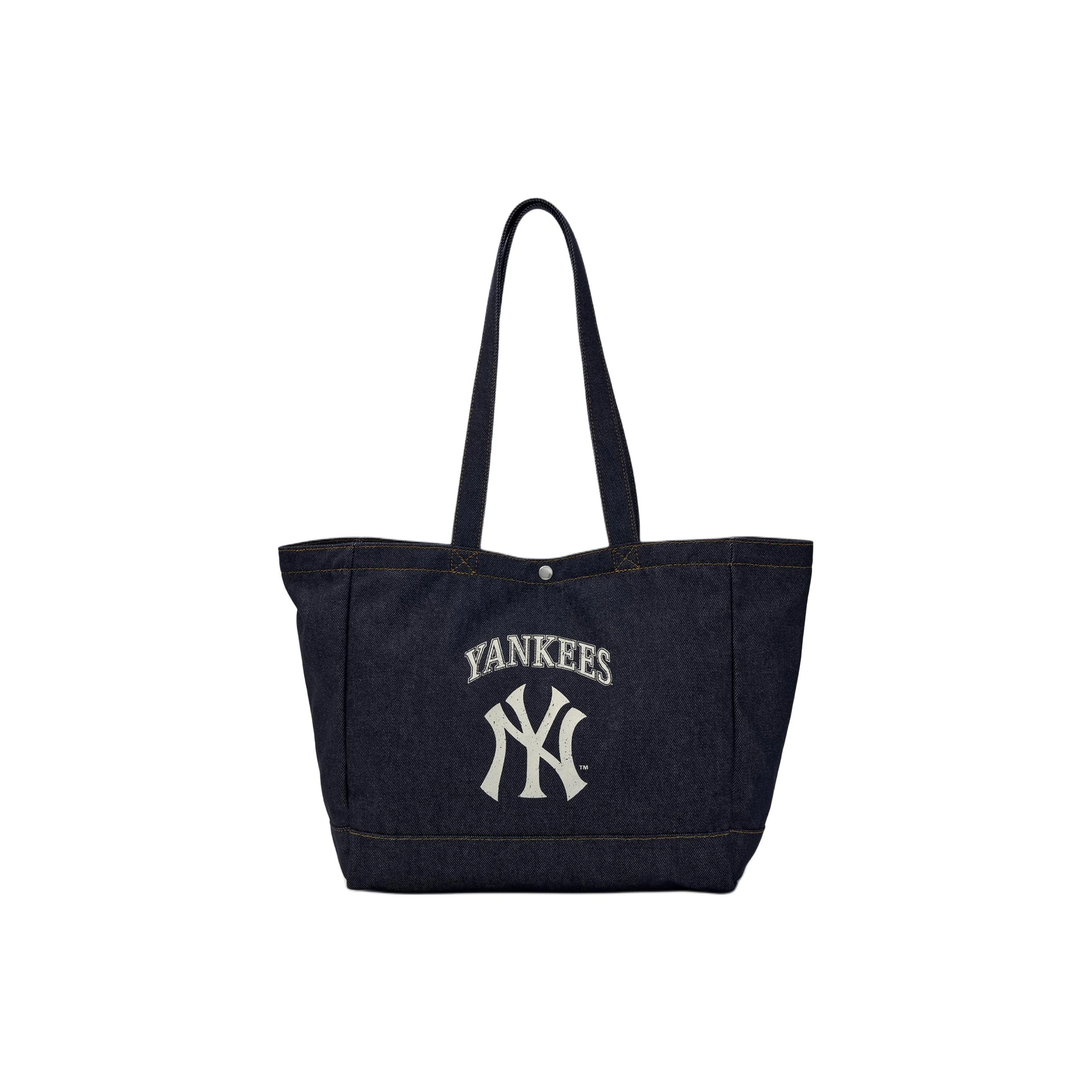 Bolsa de ombro de algodão MLB New York Yankees, sacola, bolsa para laptop, estudantes unissex azul escuro 3AORV025N-50INS
