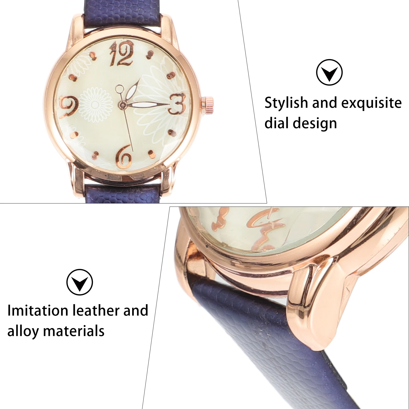 

Fashion Ladies Strap Quartz Watches for Women Strap Watch Comfortable Casual Daily Wear Business Party Gift
