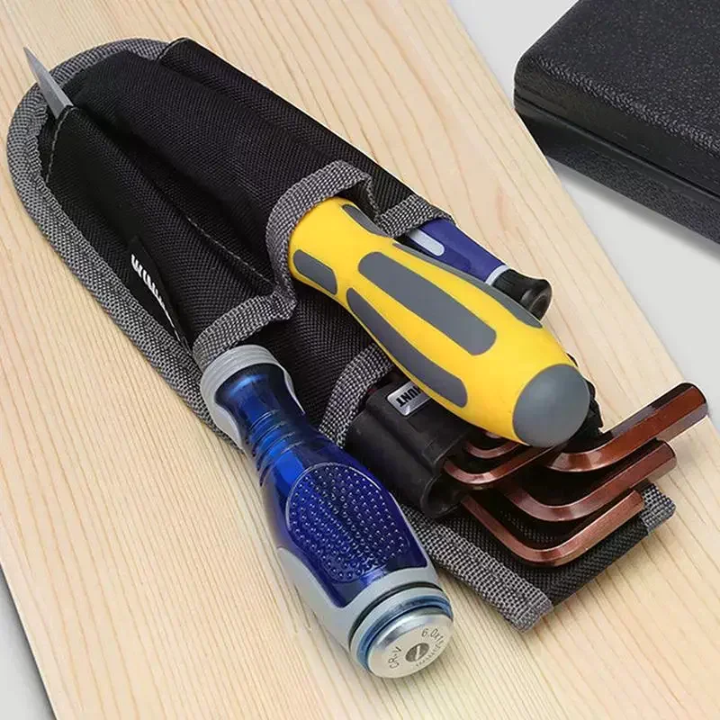 Multifunctional Tool Waist Bag Electrician Pocket Storage Bag Portable Tool Bag Screwdriver Kit Holder Maintenance Tool Pouch