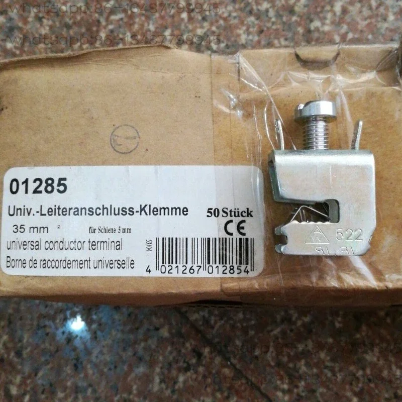 JT-522 / 01285 Busbar Terminal Connector, 35mm Non-drilling Copper Bar Wiring Terminal for Power Distribution Cabinet  10pcs