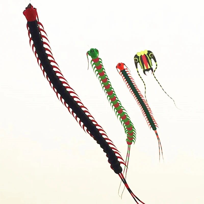 

free shipping 12m centipede kite flying soft kite nylon fabric inflatable kite pendant kite air professional wind kites snake