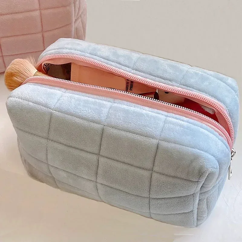 

Kawaii Plush Pencil Case Bag for Girls Cute Pen Pouch Box Large Capacity Student Back To School Supplies Korean Stationery