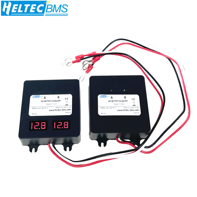 Battery Equalizer for Two Pieces 12V Gel Flood AGM Lead Acid Batteries HA01 Voltage balancer Lead acid Battery charger Regulator