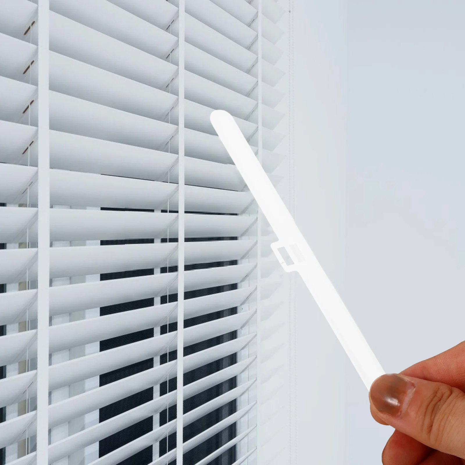 

10pcs Vertical Blind Replacement Slats Double Hole Curtain Hanging Clip Plastic For Window Blinds Home Office Mounting